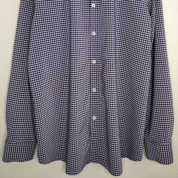 Mizzen+Main Leeward Men's Plaid Long Sleeve Button Down Dress Shirt Size XL - Picture 4 of 12